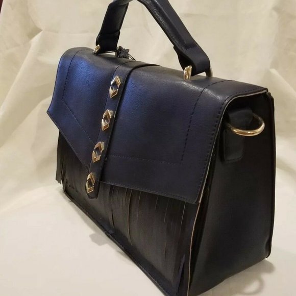 BCBGeneration Messenger Fringe Faux Leather Bag - Picture 2 of 5